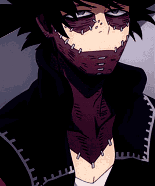 Dabi Staring And Turning Down GIF