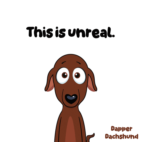 Dachshund Saying This Is Unreal GIF