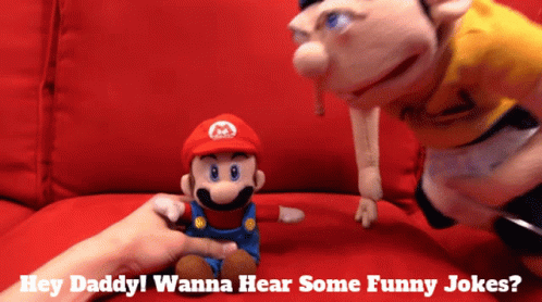 Super Mario Puppet Dad Joke GIF