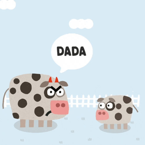 Dada Cow Moo GIF