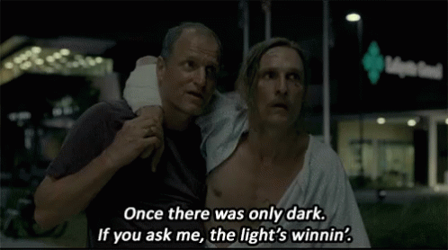 Daddario True Detective Drunk Men Going Home GIF