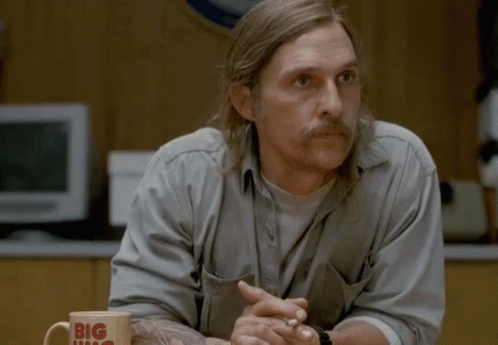 Daddario True Detective Earnestly Listening GIF