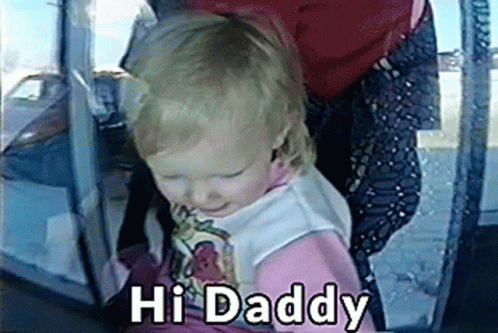 Hi Daddy Cute Baby GIF