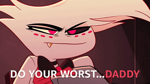 Daddy Chill Angel Dust Hazbin Hotel GIF
