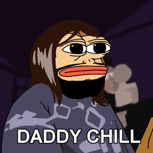 Daddy Chill Cartoon Head Face App GIF