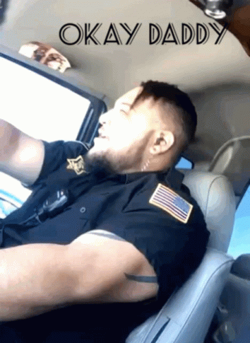 Daddy Chill Flirty Police Officer GIF