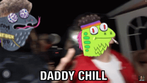 Daddy Chill Reptile Tandem Meme GIF