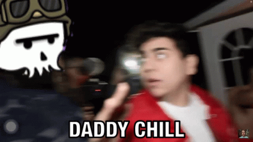 Daddy Chill Skelet Guy Aviator Glass Meme GIF