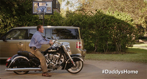 Daddys Home Brad Whitaker Riding Motorcycle GIF