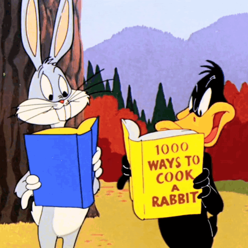Daffy Book Of Ways To Cook Rabbit GIF