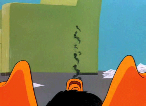 Daffy Duck Burned Out GIF