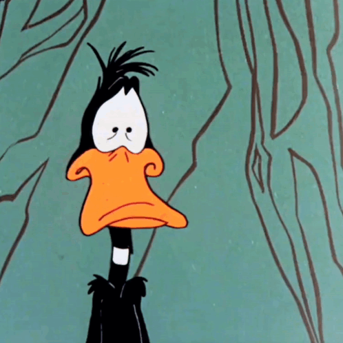 Daffy Duck Dark Intention GIF