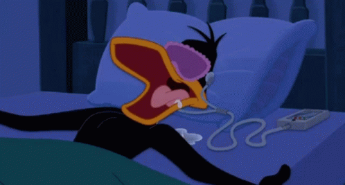 Daffy Duck Deep Sleep GIF