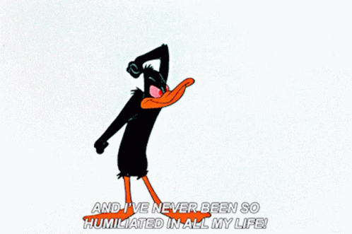 Daffy Duck Got Humiliated GIF