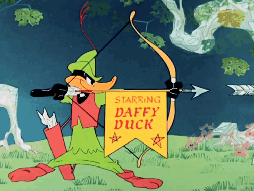 Daffy Duck In Costume GIF