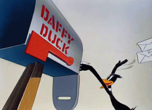 Daffy Duck Mail GIF