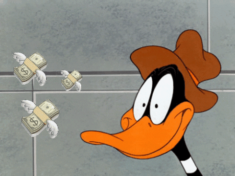 Daffy Duck Mo Money GIF