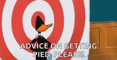 Daffy Duck On Target Board GIF