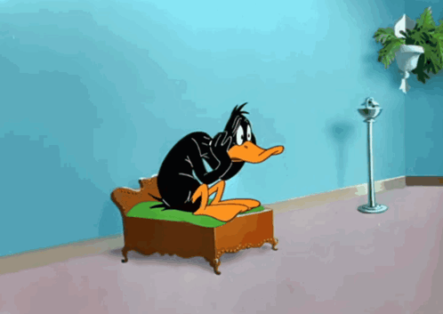 Daffy Having An Anxiety GIF