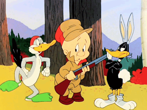 Daffy On Hunting Season GIF