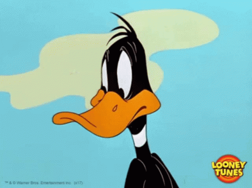 Daffy Smirk Of Bad Intention GIF