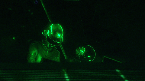 Daft Punk Neon Disco Lights GIF