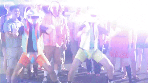 Daft Punk Pumped Up Dancing GIF