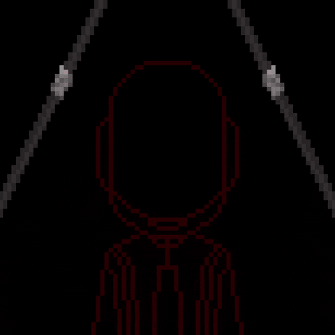 Daft Punk Red Neon Animation GIF