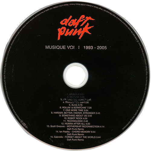 Daft Punk Revolving Vinyl Record GIF