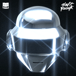Daft Punk Spinning Steely Helmet GIF