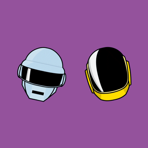 Daft Punk Tilting Helmet Animation GIF