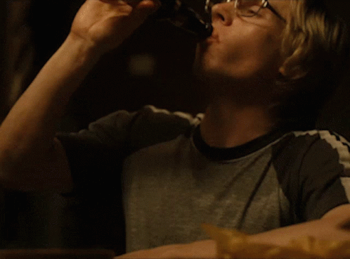 Dahmer Evan Peters Getting Drunk GIF