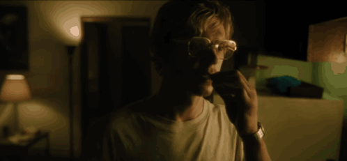 Dahmer Evan Peters Puffing Smoke GIF