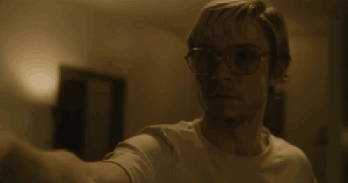 Dahmer Evan Peters Tensed Face GIF