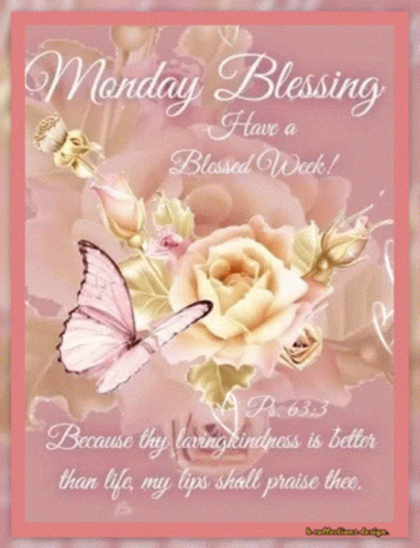 Daily Verse And Have A Blessed Monday GIF