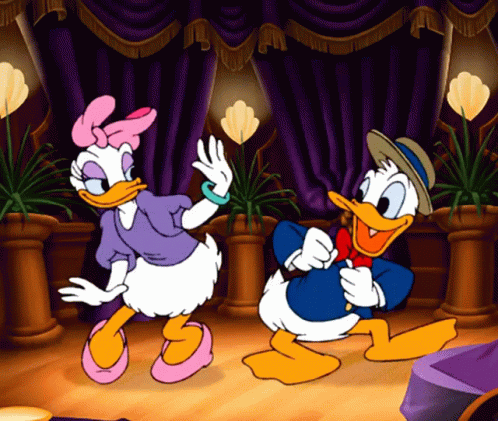 Daisy And Donald Duck Sweet Dance GIF