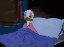 Daisy Duck Dozing Off Sleeping Meme GIF