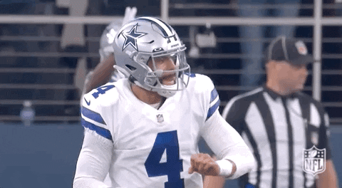 Dak Prescott Cheering Happily GIF