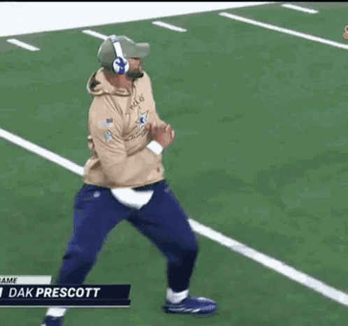 Dak Prescott Dance Butt Fumble GIF