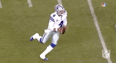 Dak Prescott Missing The Pass GIF