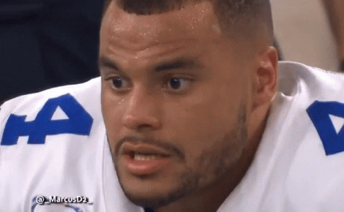 Dak Prescott Realizing Something GIF