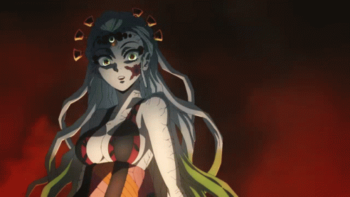 Daki Changing Facial Expression Demon Slayer GIF