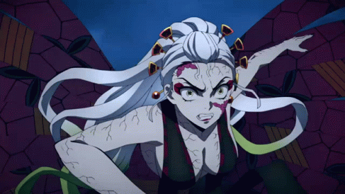 Daki Demon Slayer Striking Enemy GIF