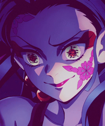 Daki Piercing Eyes Demon Slayer GIF
