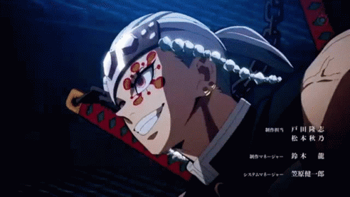 Daki Versus Tengen Uzui Intense Fight GIF