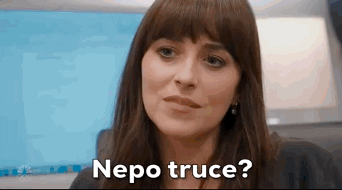 Dakota Johnson Nepotism Truce GIF