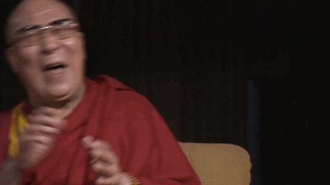Dalai Lama Laughter Loop GIF