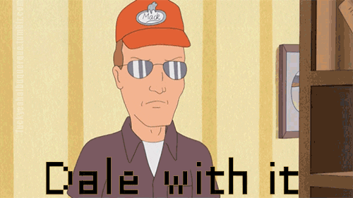 Dale Gribble Open Eyeglasses GIF
