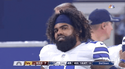 Dallas Cowboys Confused Ezekiel Elliot GIF