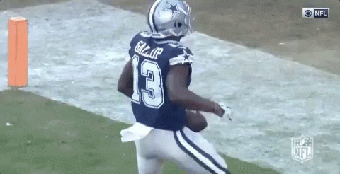 Dallas Cowboys Michael Gallup Chest Pump GIF